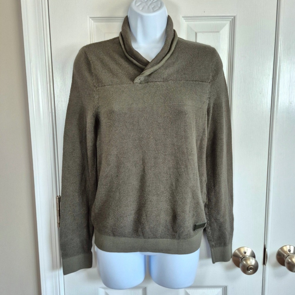 Armani Exchange olive green mock neck sweater womens small